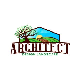 Architect Design Landscape logo