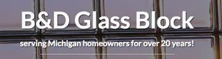 B & D Glass Block logo