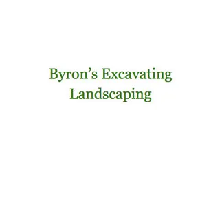 Byrons Excavating Landscaping logo