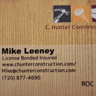 C Hunter Construction LLC logo