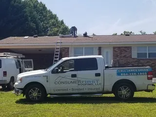 Consumer First Roofing logo