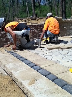Elements landscape construction logo