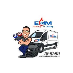 E&M Heating And Cooling logo