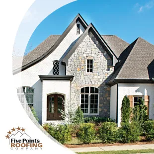 Five Points Roofing Company logo