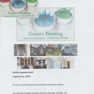 Greens Painting logo