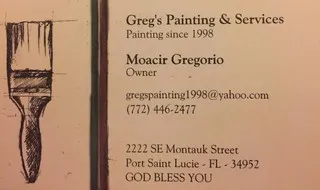 Greg's Painting & Services logo