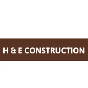 H & E Construction logo