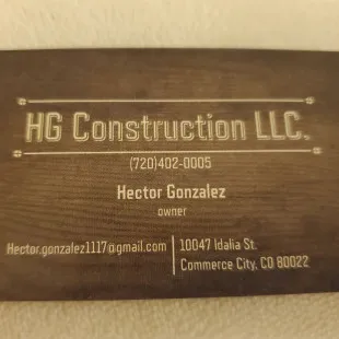 HG Construction LLC logo