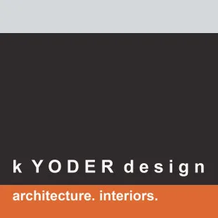 k YODER design logo