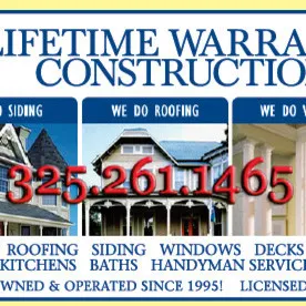 Lifetime Warranty Construction logo