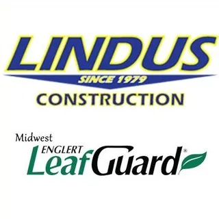 Lindus Construction/Midwest LeafGuard logo