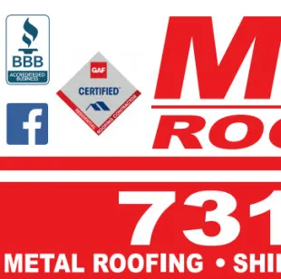 Mark's Roofing Company logo
