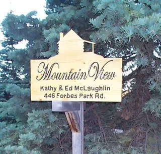 Mountain View Real Log Homes logo
