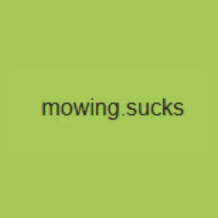 Mowing Sucks logo
