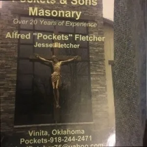 Pockets & Sons Masonary logo