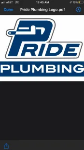 Pride plumbing logo