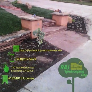 R&J landscaping corp logo