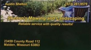 Shelton's Mowing and Landscaping logo