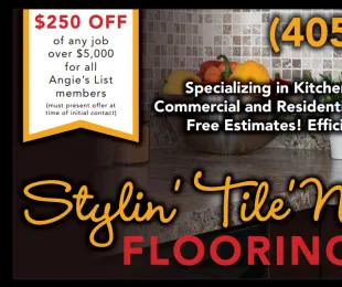Stylin' Tilen' Flooring logo