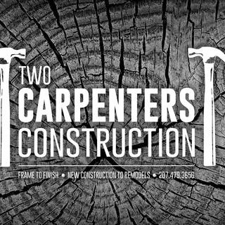 Two carpenters Construction logo