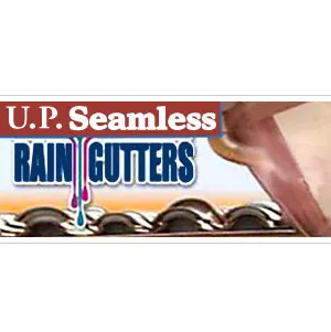 U.P. Seamless Raingutters logo