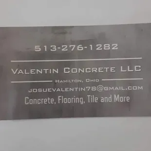 Valentinconcrete LLC logo