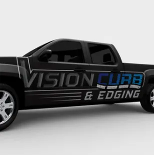 Vision curb and edging LLC logo