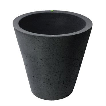 Algreen 16" Crete Self Water Planter Black