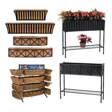 Deer Park 19pc Solera & Rose Planter Box With Display Black