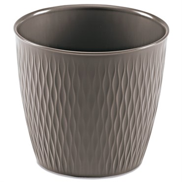 Deroma 11.8" Ariel Pot Premium Plastic Grey