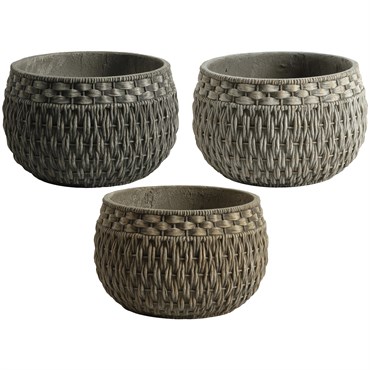 MCarr 48pc Woven Seagrass Planter Pallet Mixed