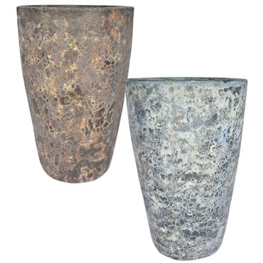 MCarr 12PC Tall Round Pltr Plt Mixed Colors