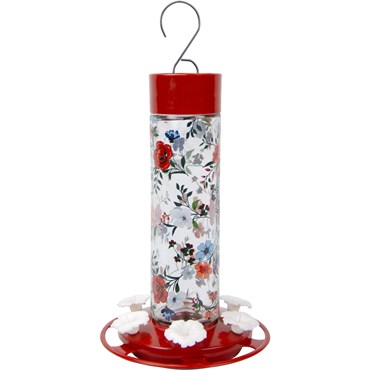 Natures Way 20oz Decorative Hummingbird Feeder Vintage Blossom