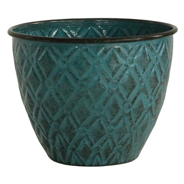 Robert Allen 5" Diamond Planter Seafoam