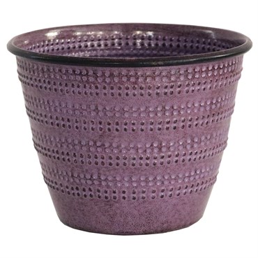 Robert Allen 6" Cobblestone Planter Plum