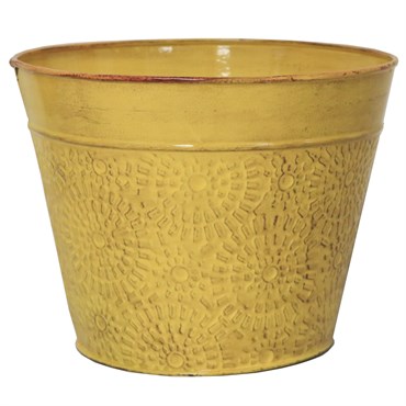 Robert Allen 8" Cove Bowl Planter Sunflower
