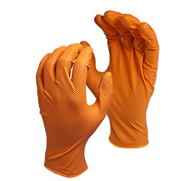 Watson Gloves 25pr Green Monkey Large Heavyweight Orange Biodegradable Nitrile Powder Free