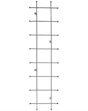 AGW UrbanGarden Medium Wall Mount Trellis Slate