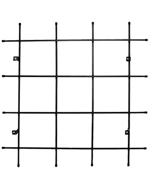 AGW UrbanGarden Small Wall Mount Trellis Matte Black