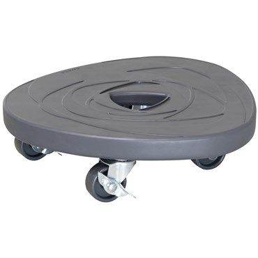 TDI Round Swirl Stone Plant Caddy