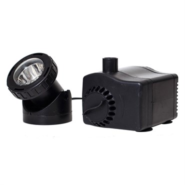 Pond Boss Auto-Off Fountain Pump With Light 420 GPH