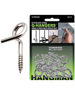 Hangman Silver Q-Hanger 12Pk