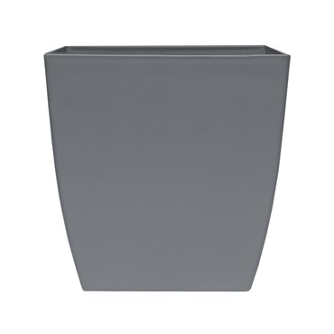 HC 6" Aria Square Planter Warm Grey