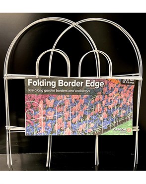 Oregon Wire Folding Border Edging-18" X 10', White