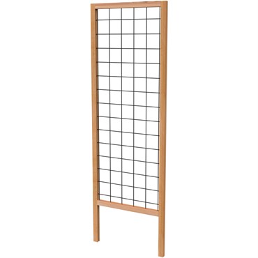 Panacea 72" Wood-Framed Wire Grid Trellis Natural Cedar Finish