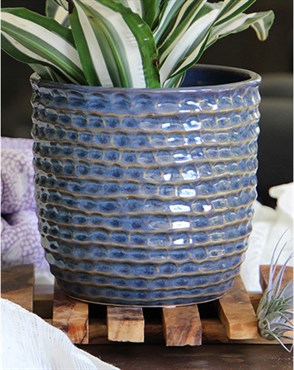 Palm Spring 9" Honey Comb Planter Dnm