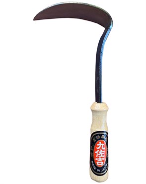 Kyusakichi Forged Bend Sickle with Wood Handle