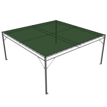 VRE Modular Shade Structure 16'x16'x9' VRCTSH16X8 VRCTSH16A