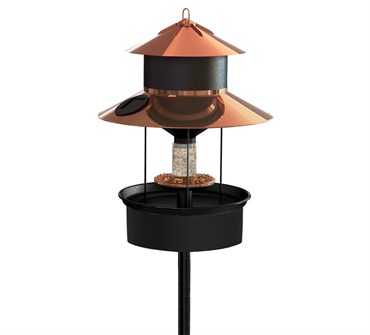 Woodlink Gaslight Solar Light Seed Feeder