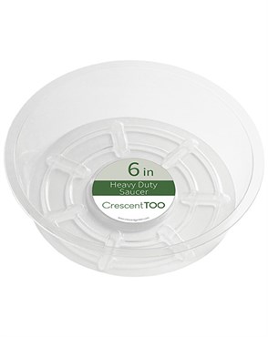 Crescent 6" Heavy Duty Clear Saucer